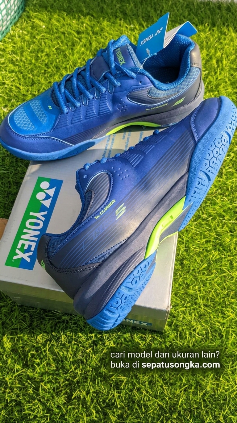 Yonex Skill 5 Badminton Shoes in the Dark Navy / Aqua Blue foto 3