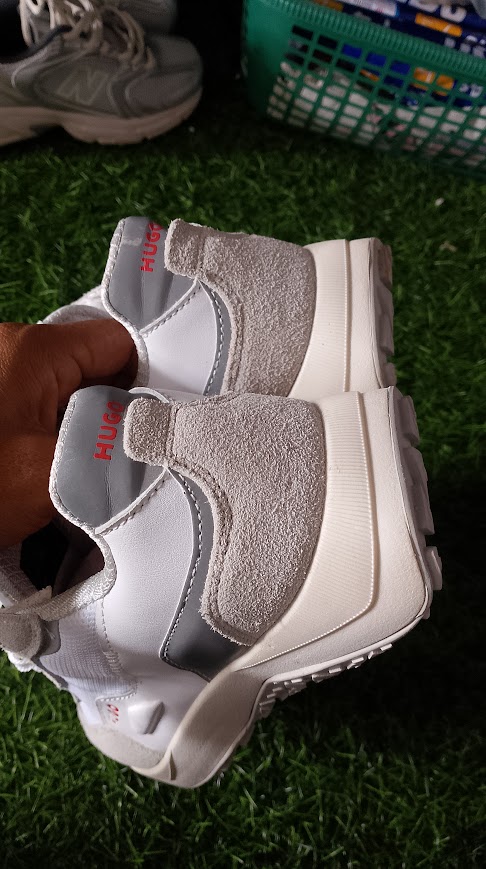 HUGO Kane Runner Premium Mixed-Material Sneakers foto 4