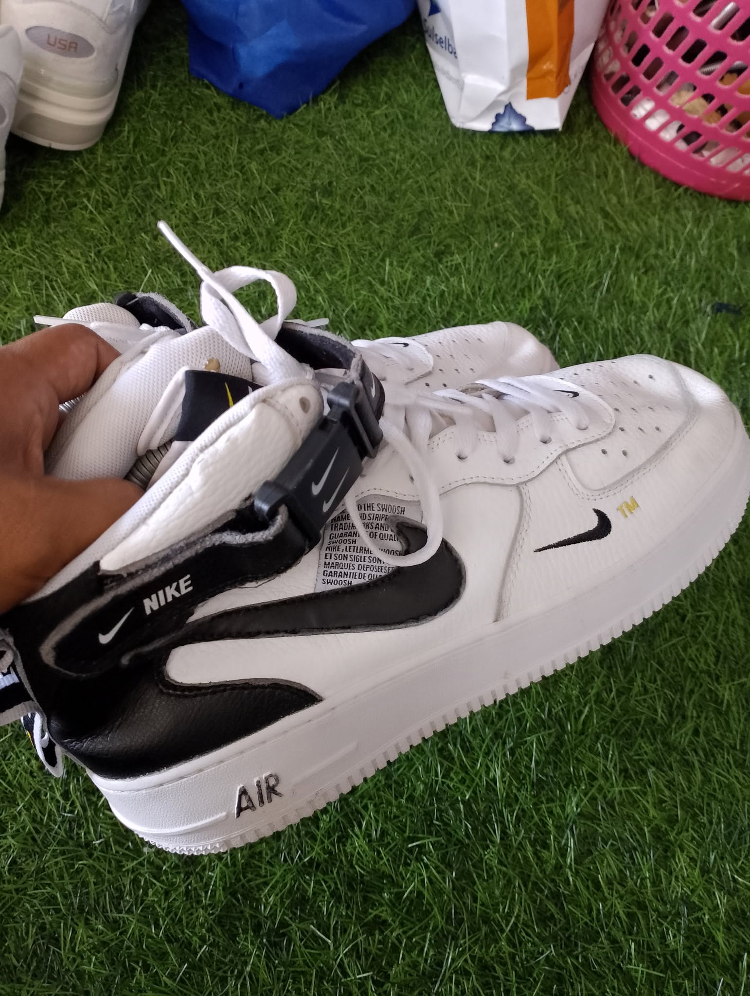Nike Air Force 1 Mid Utility "White Black" foto 3