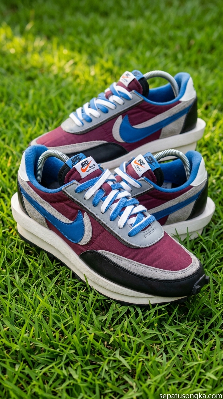 Nike LDWaffle x sacai x UNDERCOVER "Night Maroon and Team Royal