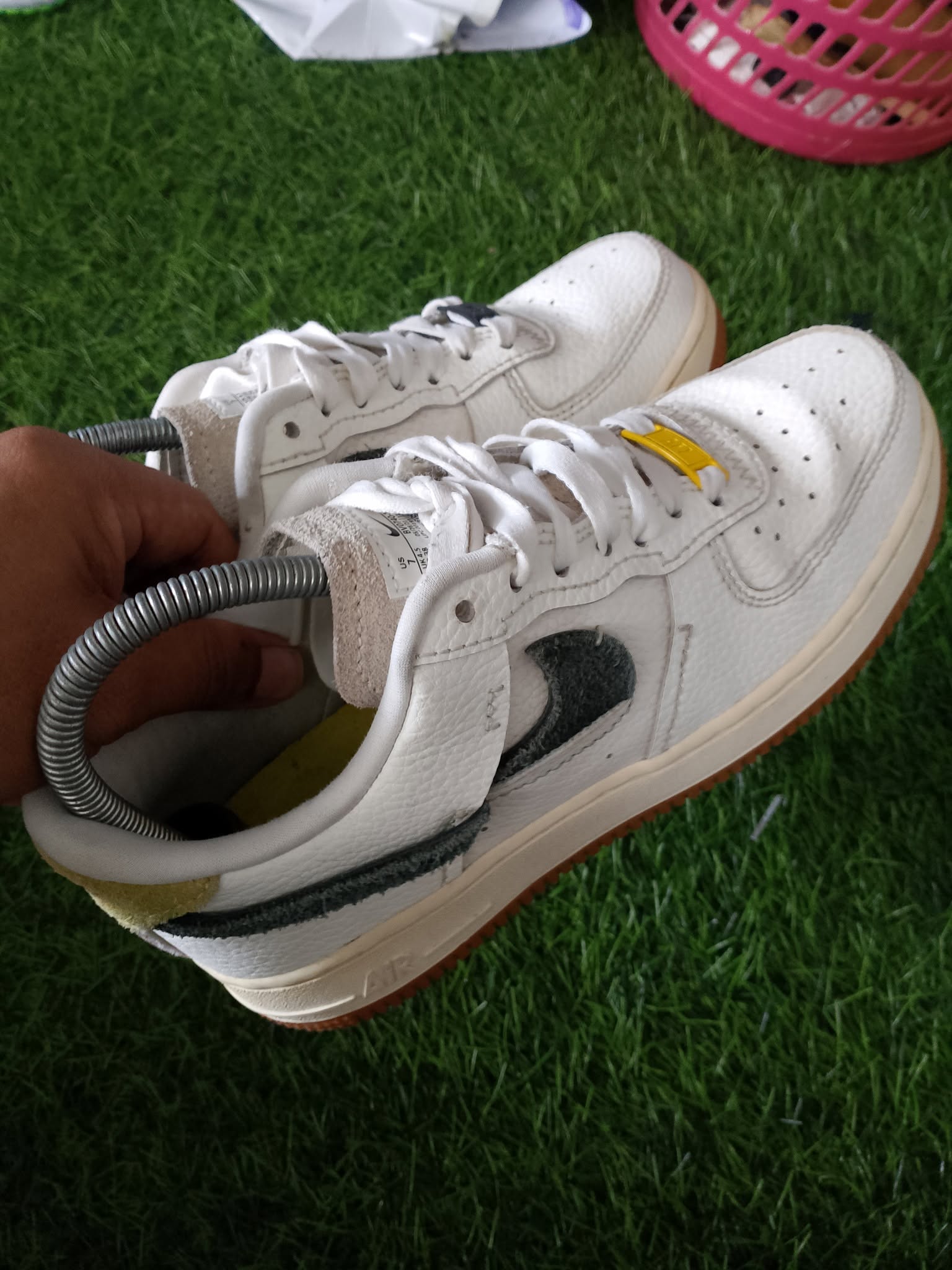 Nike Air Force 1 '07 LXX "Vandalized" Sail Chrome Yellow foto 5