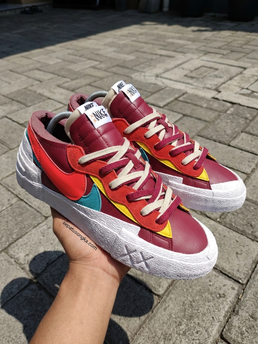 Nike Blazer Low x sacai x KAWS "Team Red"
