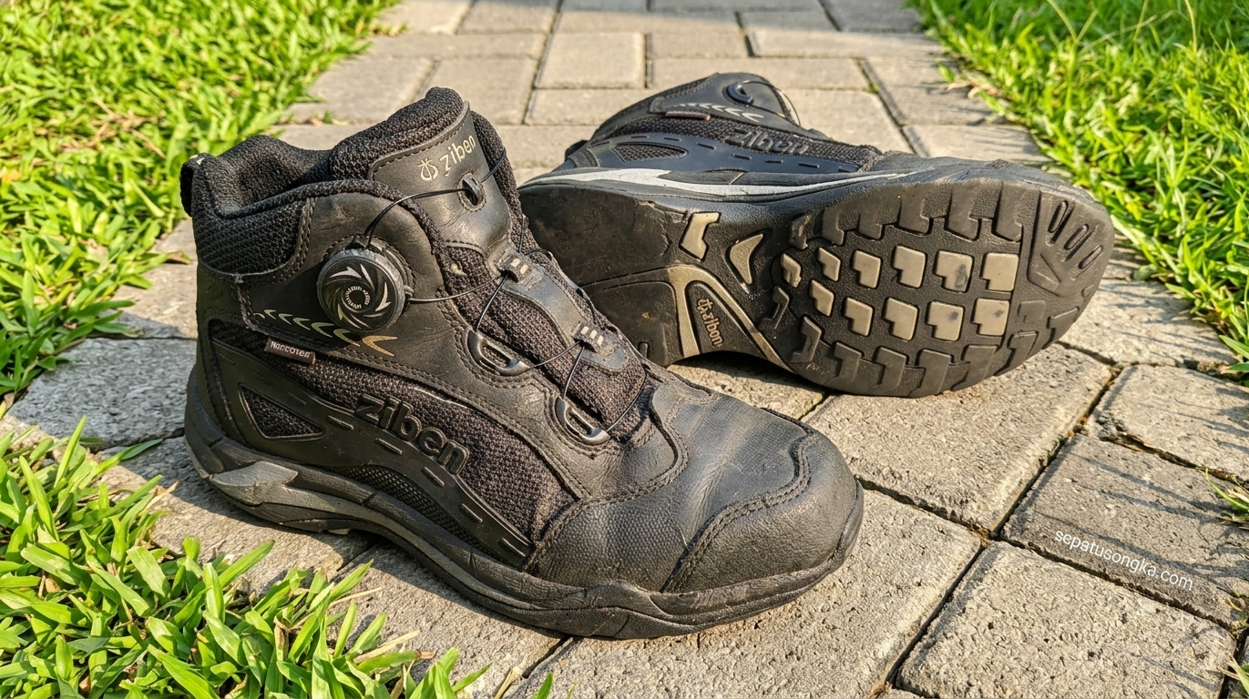 sepatu savety ujung besi
