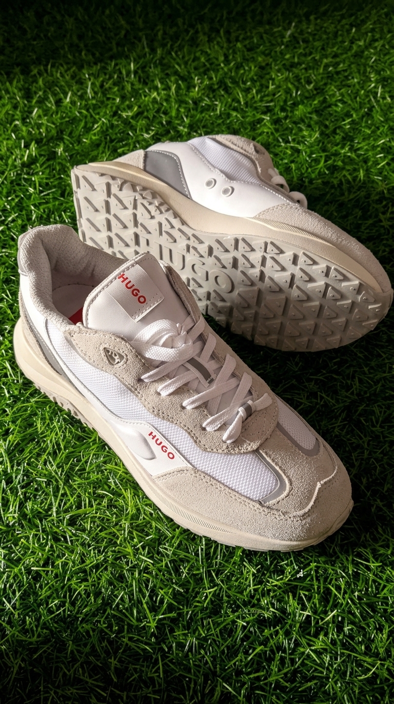 HUGO Kane Runner Premium Mixed-Material Sneakers